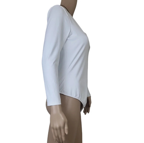 Free People Truth Or Square Bodysuit White Basic - Picture 2 of 5